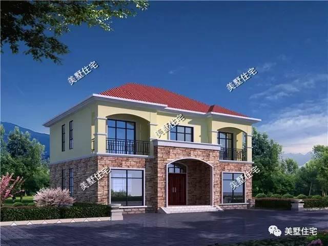 二層農村別墅設計，5臥室8衛生間，第一次見這種戶型！