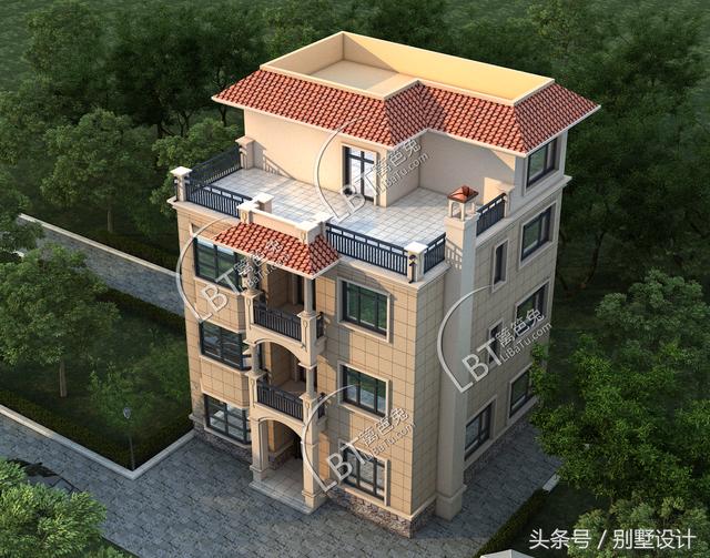 兩兄弟回農村各自蓋了一棟四層房屋設計，剛完工就在全縣羨慕不已！