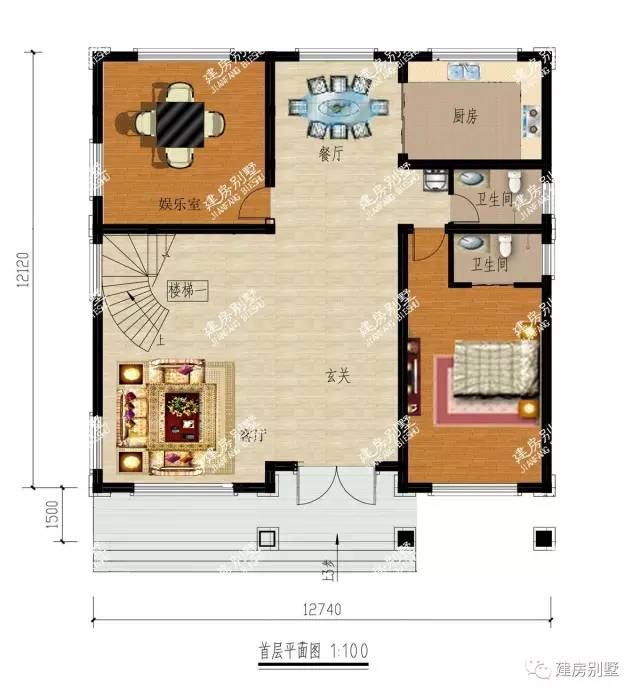 三層農村豪華別墅設計圖，在老家自建房首選！