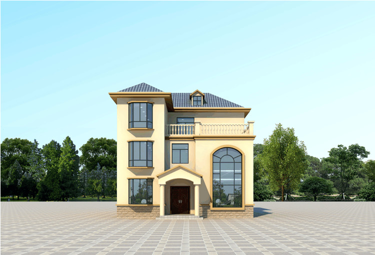 經(jīng)典歐式別墅設(shè)計(jì)，客廳挑空，建好后倍漂亮！