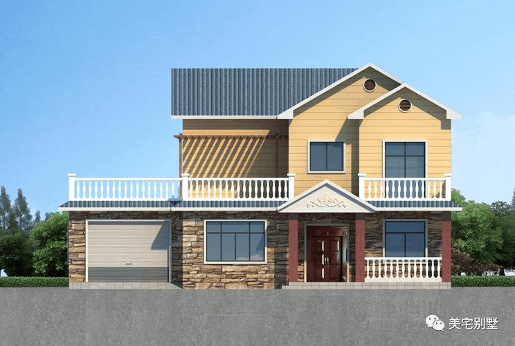 美式田園別墅設計圖大全，造價低，回村里建一棟，安享晚年！