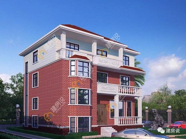 農(nóng)村三層半復(fù)式別墅設(shè)計(jì)，在老家建了這棟房子親戚鄰居來(lái)的勤了！