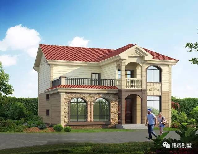 造價20萬的二層樓房設計圖，外觀精致，引路人圍觀！