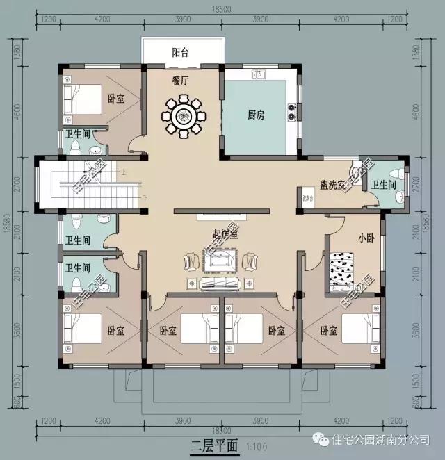 自建三層別墅設計，造型精致大氣，博得村里人陣陣掌聲！