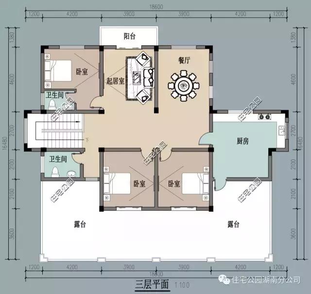 自建三層別墅設計，造型精致大氣，博得村里人陣陣掌聲！
