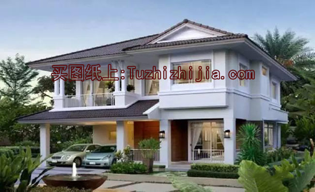 150平二層別墅房屋設計圖,現代風格,造型精致