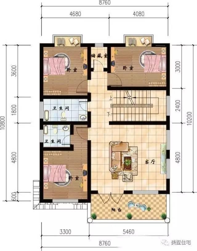 農(nóng)村三層自建房設(shè)計(jì)，廚房竟然設(shè)計(jì)飄窗！