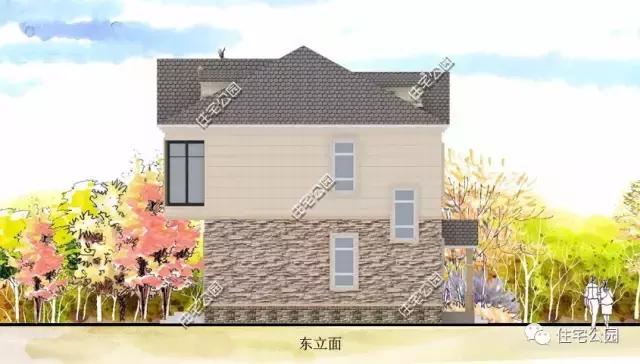 120平農(nóng)村二層坡頂別墅設(shè)計方案，等地基批了就開建！