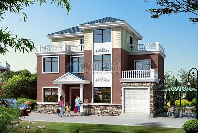 主體30萬建出來的農村小別墅竟然長這樣，真是360度無死角！