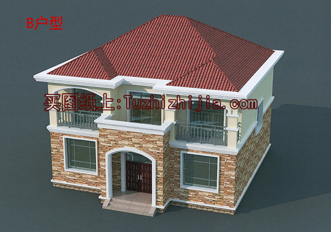 經(jīng)典戶型二層農(nóng)村小別墅設(shè)計圖，造價25萬內(nèi)