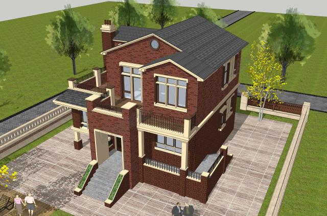 二層鄉(xiāng)村住宅設(shè)計(jì)方案，打破傳統(tǒng)，賦予新的美感！