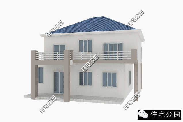 農村自建二層實用小洋樓設計，外觀精致，布局合理！