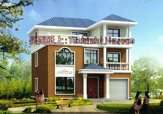 130平左右三層樓房設計圖,新農村住宅自建推薦