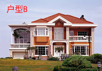 農村四間兩層別墅房屋設計圖，含外觀圖片