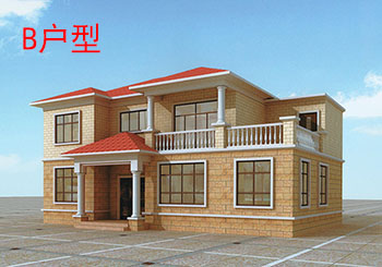 農村160平四間兩層樓房設計圖,全套施工圖+外觀效果圖片