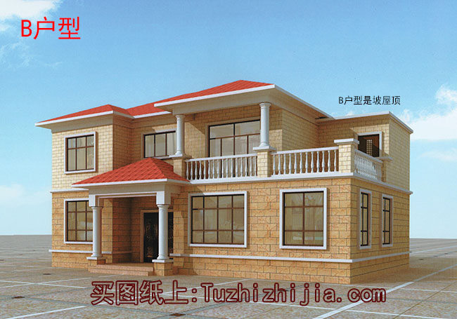 農村160平四間兩層樓房設計圖,全套施工圖+外觀效果圖片