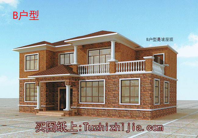 農村160平四間兩層樓房設計圖,全套施工圖+外觀效果圖片