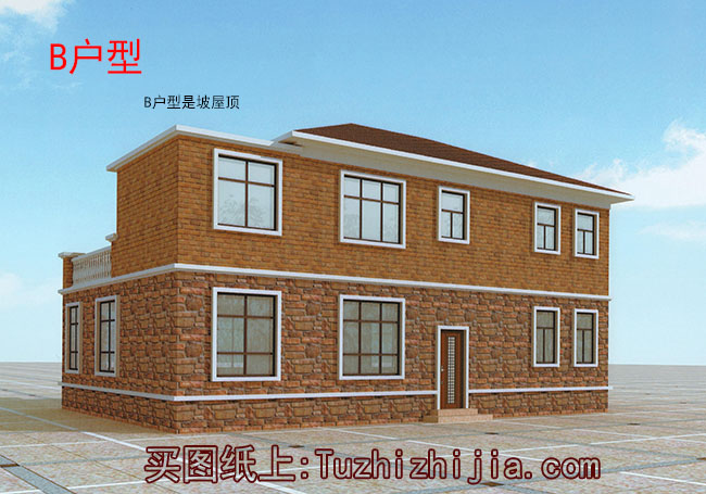 農村160平四間兩層樓房設計圖,全套施工圖+外觀效果圖片