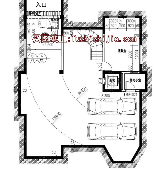 豪華高端三層帶地下室別墅設計圖，可帶電梯