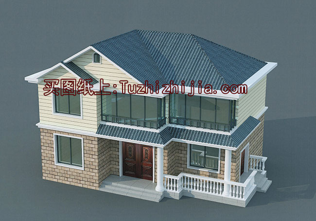 私家二層農村自建房設計圖及效果圖,造價20萬左右