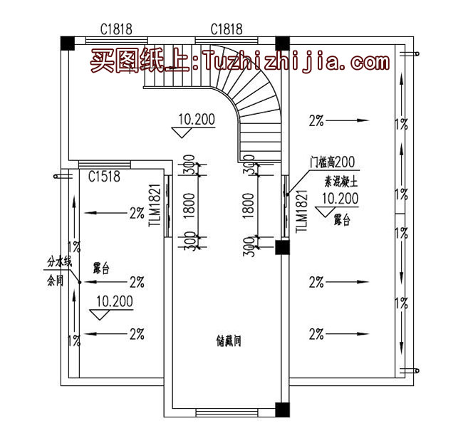 農村兩間四層樓房設計圖,外觀效果圖+全套圖紙