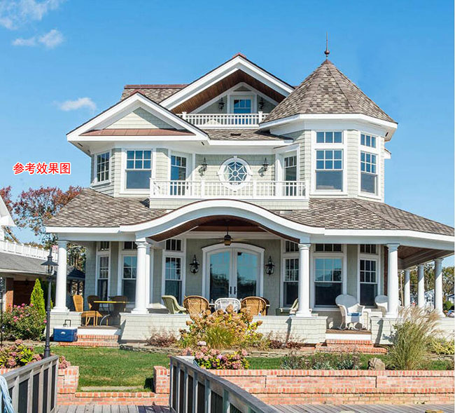 農村二層半樓房設計圖及效果圖,歐式風格