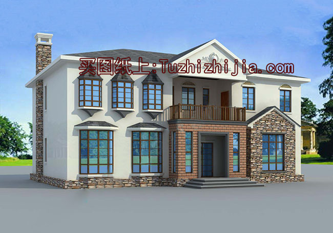 新古典中式風格別墅設計圖，全套施工圖+效果圖