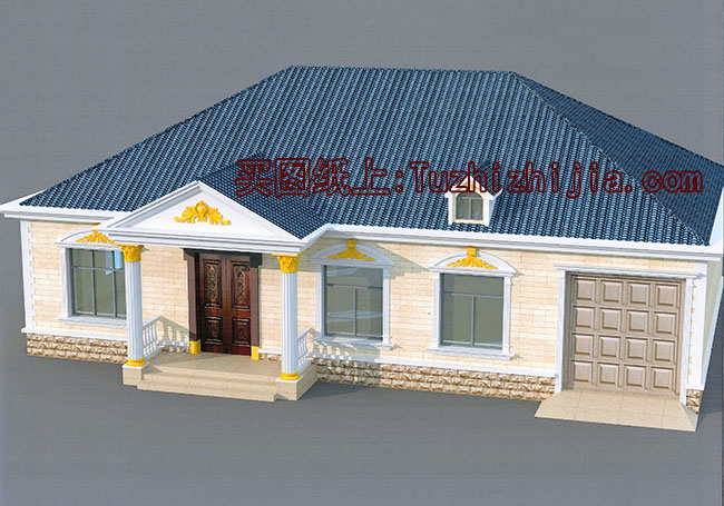 大面積農村一層房子設計圖,戶型實用、合理