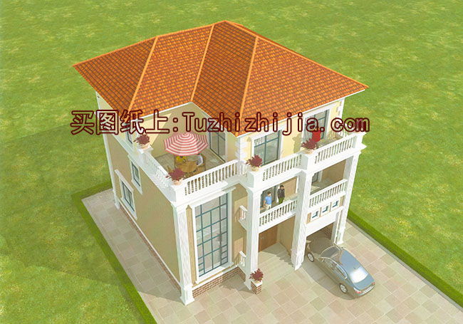 20萬農村自建三層別墅設計圖,外觀美觀,戶型實用