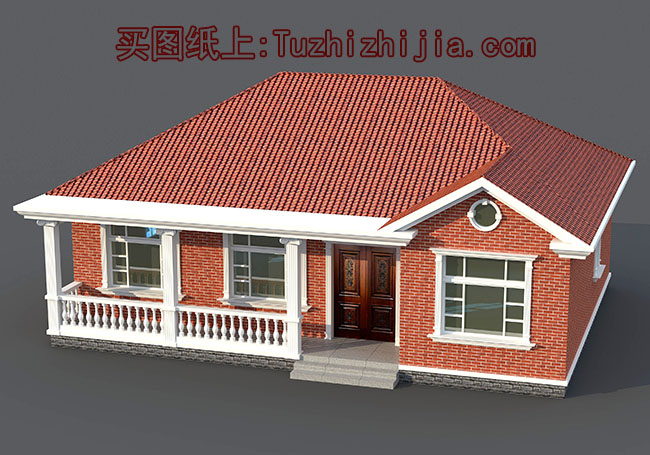 最漂亮的一層平房圖片,全套設(shè)計圖+高清效果圖