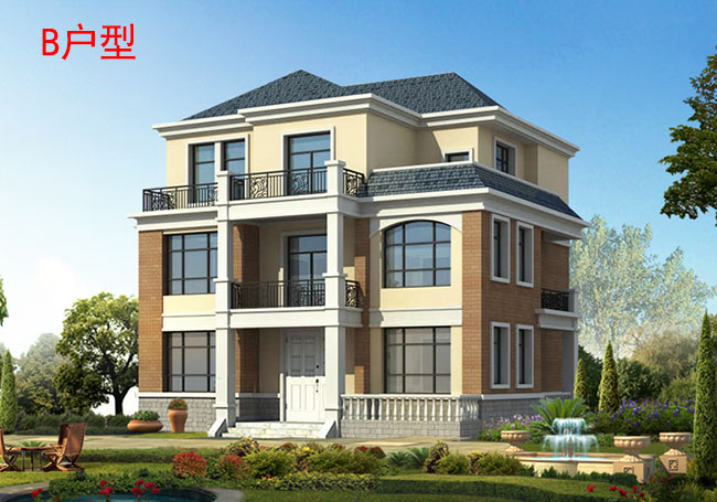 150平左右新農村自建房設計圖,含外觀效果圖