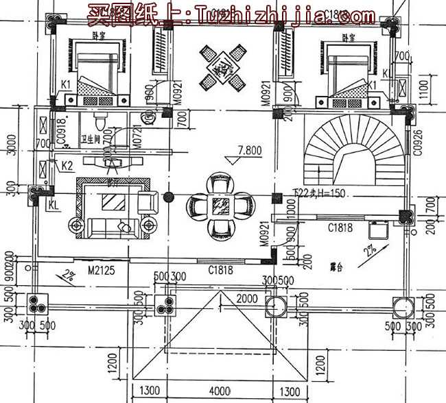 150平歐式別墅房屋設計圖,外觀精美、氣派