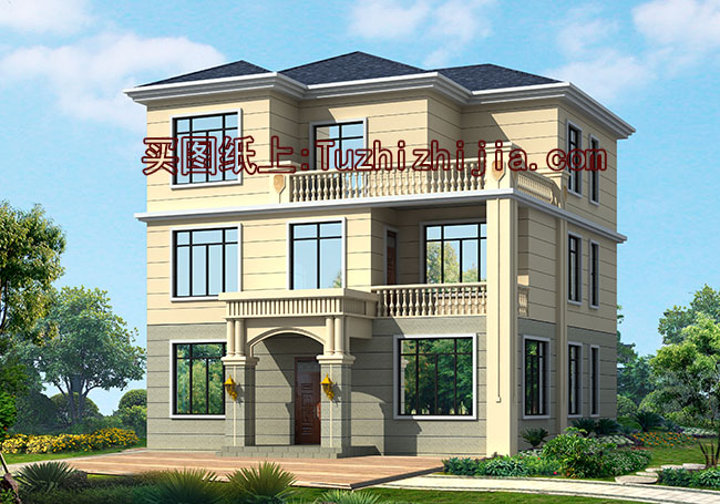 12x12農村三層別墅設計圖,自建房屋推薦戶型