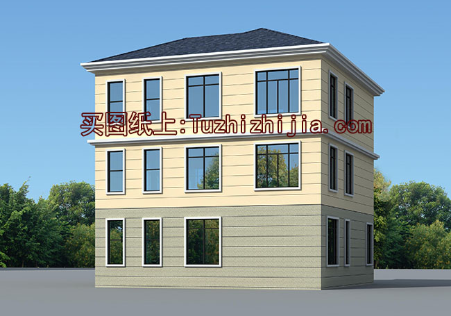 12x12農村三層別墅設計圖,自建房屋推薦戶型