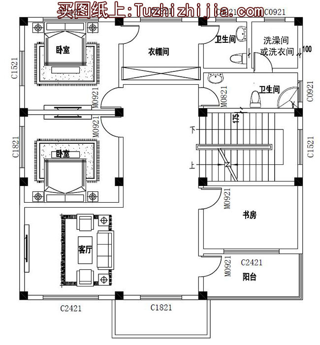 12x12農村三層別墅設計圖,自建房屋推薦戶型