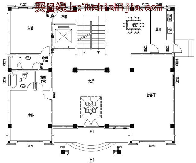 帶電梯高端四層別墅房屋設(shè)計(jì)圖，外觀圖大氣、上檔次