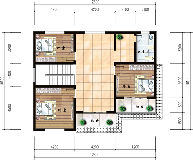 私家二層農村自建房設計圖及效果圖,造價20萬左右