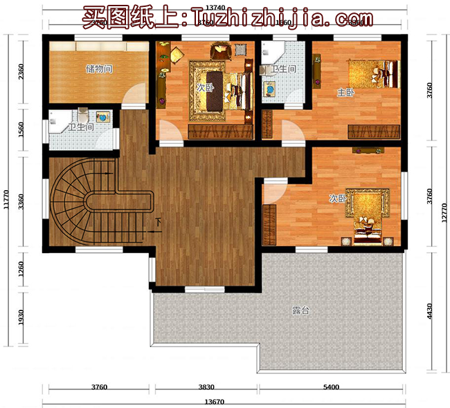 農(nóng)村三層帶車庫、帶露臺(tái)別墅設(shè)計(jì)圖，經(jīng)典自建別墅設(shè)計(jì)方案