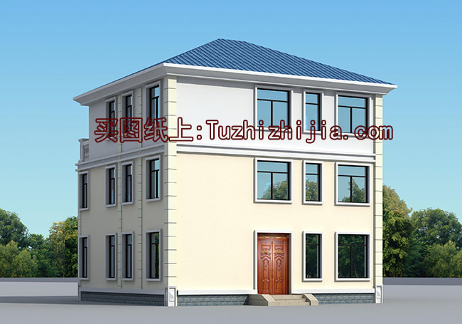 140平三層復式別墅設計圖及外觀效果圖