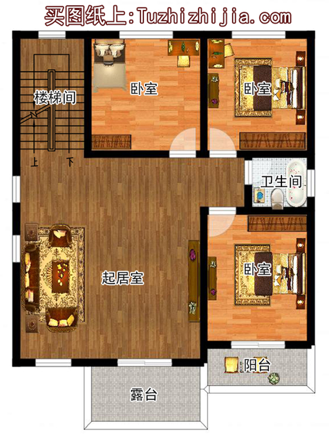 110平預(yù)算20萬內(nèi)三層別墅設(shè)計圖,含效果圖