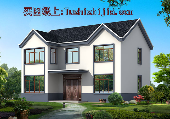 農村15萬元二層小樓設計圖,外觀簡潔、樸素,造價低