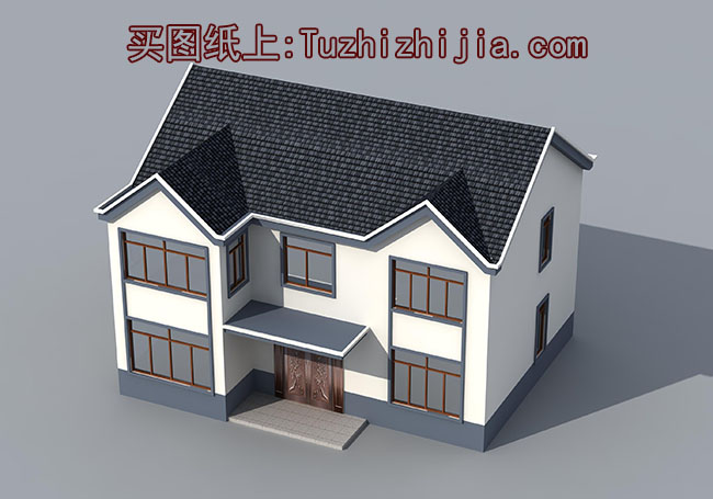 農村15萬元二層小樓設計圖,外觀簡潔、樸素,造價低