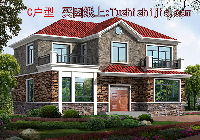 兩層三間農村房屋設計圖,新農村住宅方案推薦