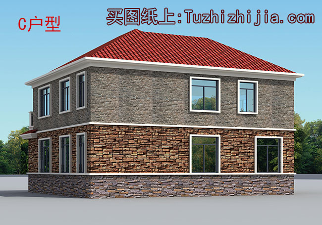 兩層三間農村房屋設計圖,新農村住宅方案推薦