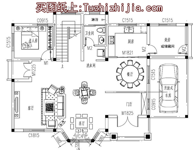 大氣的美式三層別墅設計圖，外觀效果圖氣派、美觀