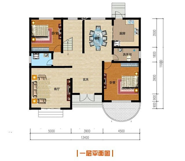 二層美式自建別墅設計圖，全套施工圖+外觀效果圖