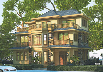 35萬內三層自建別墅設計圖,外觀美觀,戶型舒適