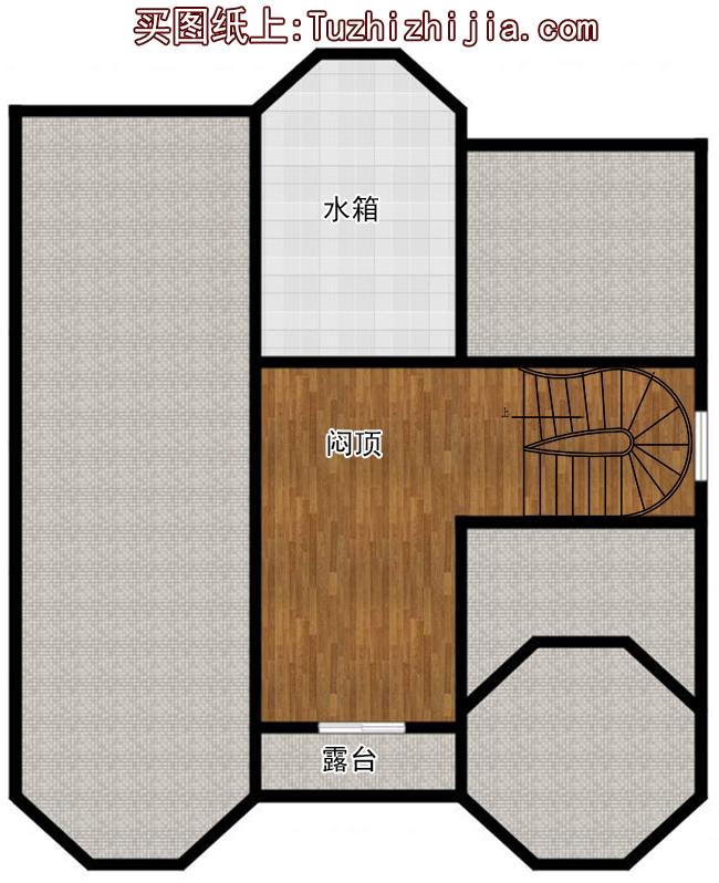 農村二層半樓房設計圖及效果圖,歐式風格