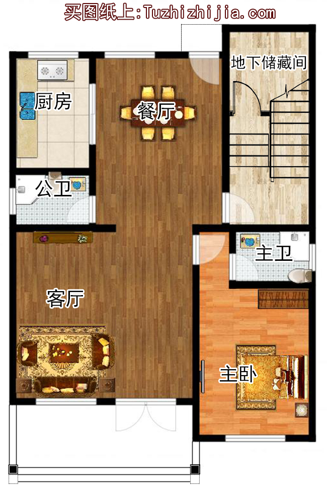 農(nóng)村四層復(fù)式房屋設(shè)計(jì)圖紙,占地105平方米預(yù)算35萬左右