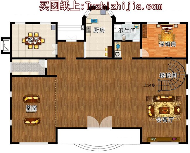 占地260平方米歐式四層別墅設計圖20X18米,造價108萬